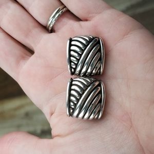 Vintage Barry Kieselstein Large Sterling Silver earrings